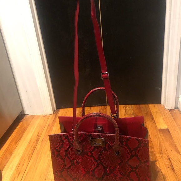 Jimmy Choo Riley Python Handbag - Picture 6 of 7